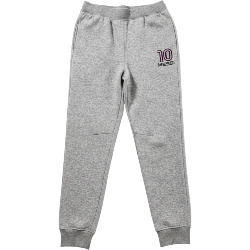 Messi Collection Kids Heather Gray Fleece Joggers Sweatpants Size L 14/16